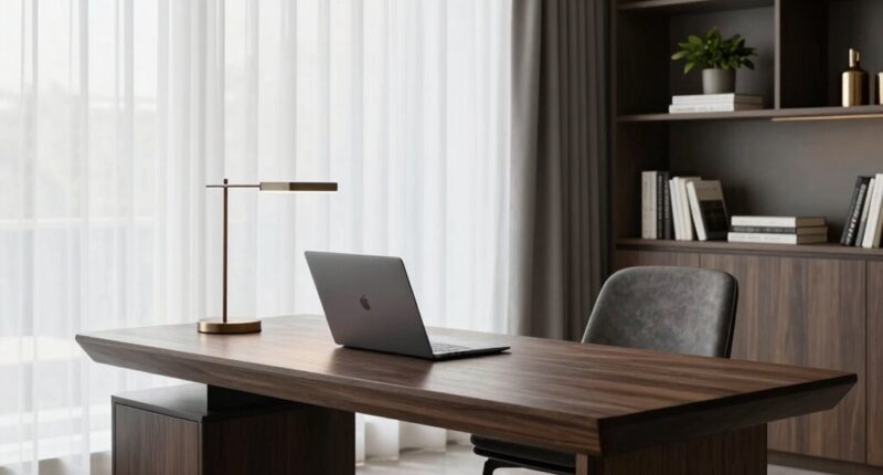 elegant yet functional workspace