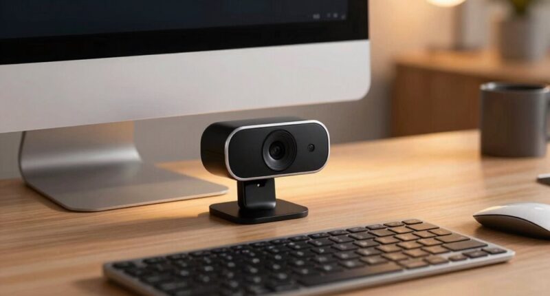 high quality professional webcam setup