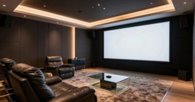 luxury home theater setup