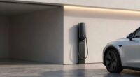 modern garage ev charging