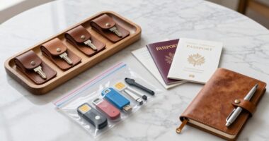 organize backup and travel items