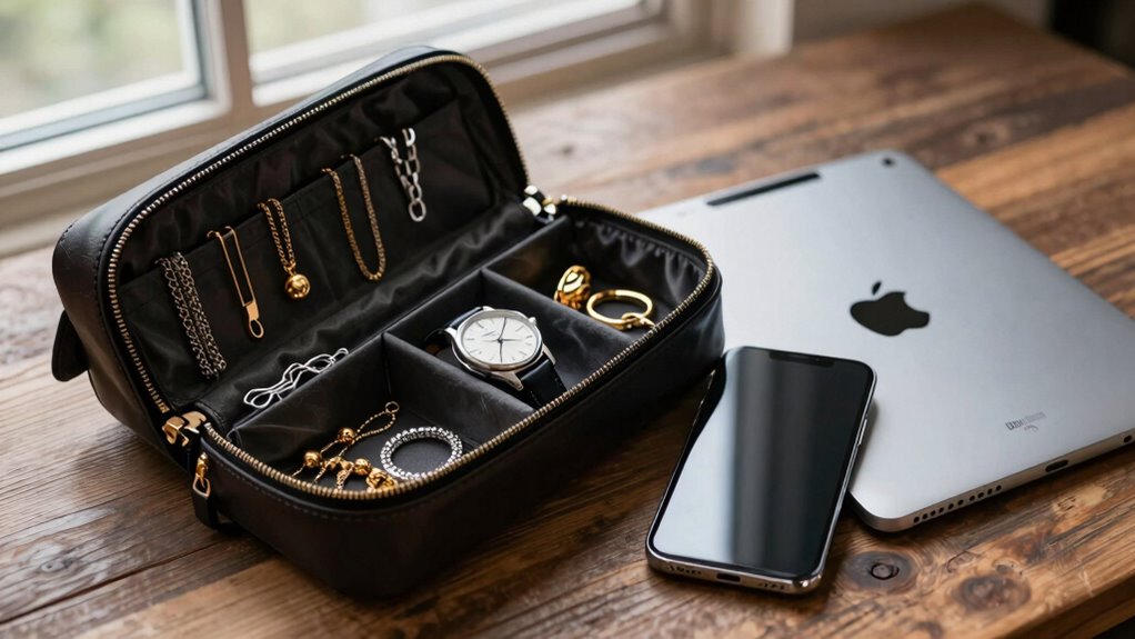 secure organized travel valuables