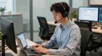 Customer service + BPO. The operational-scale displacement.