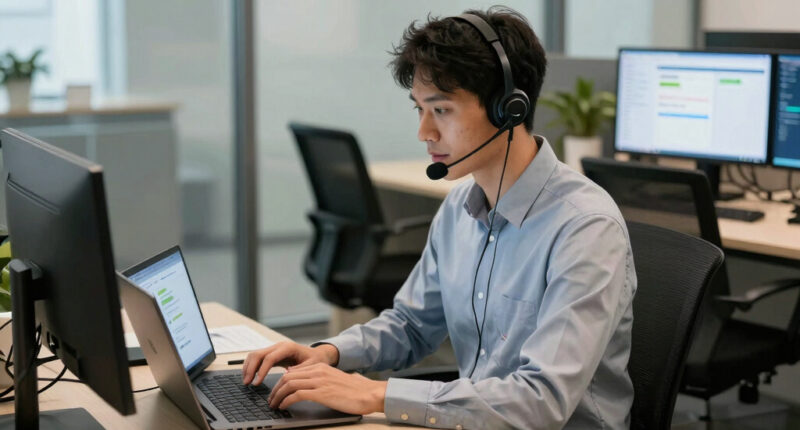Customer service + BPO. The operational-scale displacement.