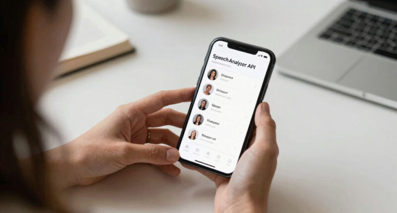 Apple's new SpeechAnalyzer API, benchmarked against Whisper and its predecessor