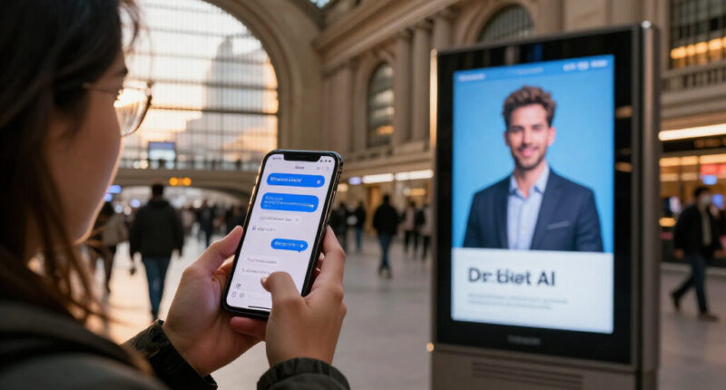What Grok Bot’s Penn Station Appearance Says About AI Advertising In NYC